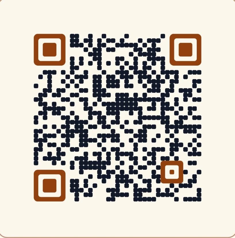 Warm Terracotta Dynamic QR Code with Custom Brand Palette